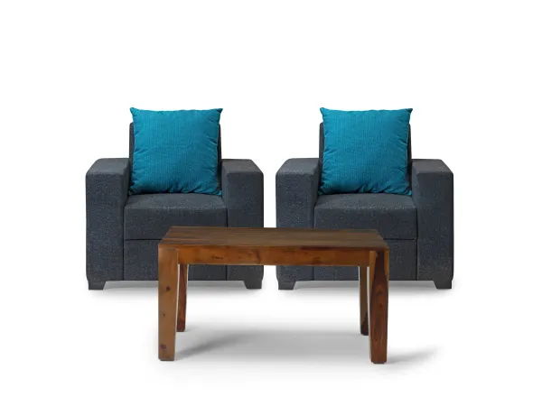 Hugo Twin Single Seater with Coffee Table